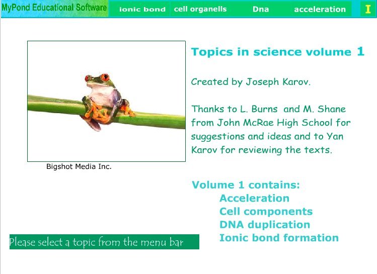 Topics in science V1 Screenshot